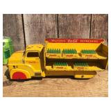 Vintage MARX TOYS - Pressed Steel Coca Cola Delivery Truck