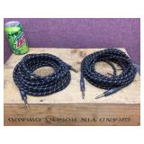 (2) FENDER Guitar/Amp Cables