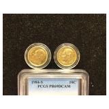 (7) Slabbed Roosevelt Dimes - Including PCGS PR69 DCAM 10C