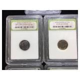 (7) Slabbed Roosevelt Dimes - Including PCGS PR69 DCAM 10C
