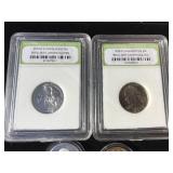 Washington Quarters - (2) 2000 P, 1998 P, 2014 P, (2) 2019 S