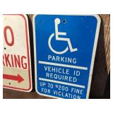 NO PARKING/HANDICAP PARKING - Metal Sign 12" x 18"