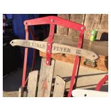 (2) Vintage Wood/Metal Runner Sleds - Flexible Flyer