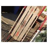 (2) Vintage Wood/Metal Runner Sleds - Flexible Flyer