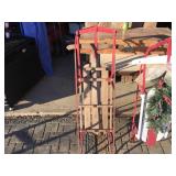 (2) Vintage Wood/Metal Runner Sleds - Flexible Flyer