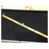 Antique STANLEY No. 32? 12" - 4 Fold - Wood/Brass - Rule