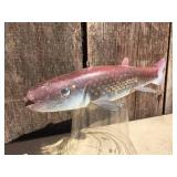 DON BETHEL Signed Carved Wooden Spear Decoy - 9"