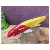 Pair Vintage - Classic - Early RANDALL WOOD? Carved Wooden Spear Decoys - 9 3/4"