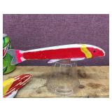 Pair Vintage - Classic - Early RANDALL WOOD? Carved Wooden Spear Decoys - 9 3/4"