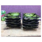 (10) Vintage ANCHOR HOCKING - AVOCADO Ashtrays