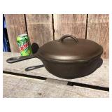 Vintage Refurbished BSR - Cast Iron Chicken Fryer/Deep Skillet with Lid!