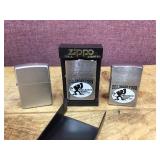 (3) ZIPPO Lighters - Including Dillinger Four Promo