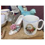 Vintage Group Collectable - Glass - Ceramic - Figures - Hen on Nest - Candy Jars