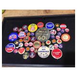 Group Vintage Political - Advertiser - Statement Pinbacks/Buttons