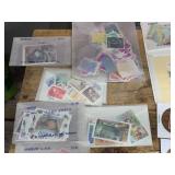 Vintage Collectable Postage Stamps - Foreign + U.S. 1¢ - 3¢ - 6¢ - Others