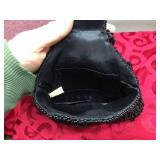 MCM - WALBORG - Black Beaded Purse - Hong Kong