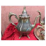 Vintage WALLACE - "Baroque" - Silverplate Tea Set - 4 Pc