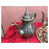 Vintage WALLACE - "Baroque" - Silverplate Tea Set - 4 Pc