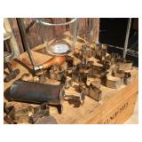 Vintage Kitchen - Cookie Cutters - Amber Bowl - Universal #2 Grinder, Pyrex