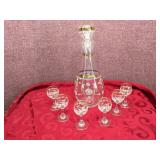 MCM Drink/Brandy Set - Daisy/Gilded - Nice