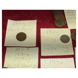 Vintage British Half Pennies - Shillings - New Pence 1940