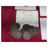 Vintage British Half Pennies - Shillings - New Pence 1940