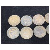 (10) Indian Head Pennies 1895-1906