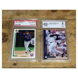 (2) JEFF BAGWELL - MLB Graded Cards