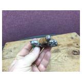 Vintage MANOIL - Cast Motorcycle Figure - Neat!