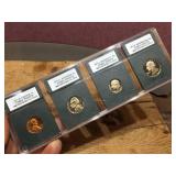 (4) 1977 S INB Certified - Cameo Proof 70 Penny/Nickel/Dime/Quarter
