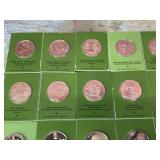 (36) The Franklin Mint - U.S. Commemorative Proof Bronze Coins