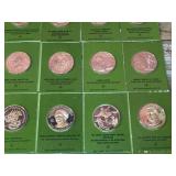 (36) The Franklin Mint - U.S. Commemorative Proof Bronze Coins