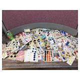 Group Vintage Buttons - Mostly on Original Cards - 100