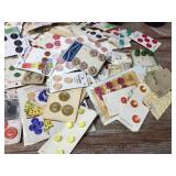 Group Vintage Buttons - Mostly on Original Cards - 100