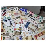 Group Vintage Buttons - Mostly on Original Cards - 100