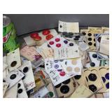 Group Vintage Buttons - Mostly on Original Cards - 100