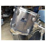 Ludwig Back Beat Complete-ish Drum Set - Metallic Silver Sparkle