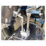 Ludwig Back Beat Complete-ish Drum Set - Metallic Silver Sparkle