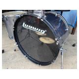 Ludwig Back Beat Complete-ish Drum Set - Metallic Silver Sparkle