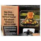 Premium Non-Stick Self-Basting Vertical Roaster - Anti-Adhesif / Rotissoire auto arrosage (3-Pack)