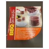 BBQ On the Go 12-Piece Burger Press Set with Storage Container & 8 Discs