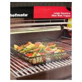 Chefmate Large Nonstick Wire Wok Topper Grill Basket Insert