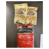 Old Barrel Whiskey & Cherry Smoking Chips (Lot of 3)