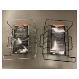 Mr BAR-B-Q Rib & Roasting Rack - Nonstick Grill Rack for Large Roasts & Turkeys