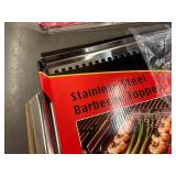 Stainless Steel Barbecue Toppers (Lot of 3)