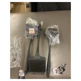 Whale Of A Brush - Stainless Steel Bristle Grill Cleaner With Patent Grip Handle