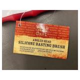 World Market Angled Head Silicone Basting Brushes (Lot of 2)