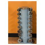 Nautilis Instinct Vertical Dumbbell Storage Dumbbells Weights Included