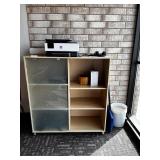 Wood Cubed Storage Cabinet