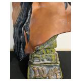 UL - Emmanuel Villians Diane Bust Chalkware Statue - Circa 1900